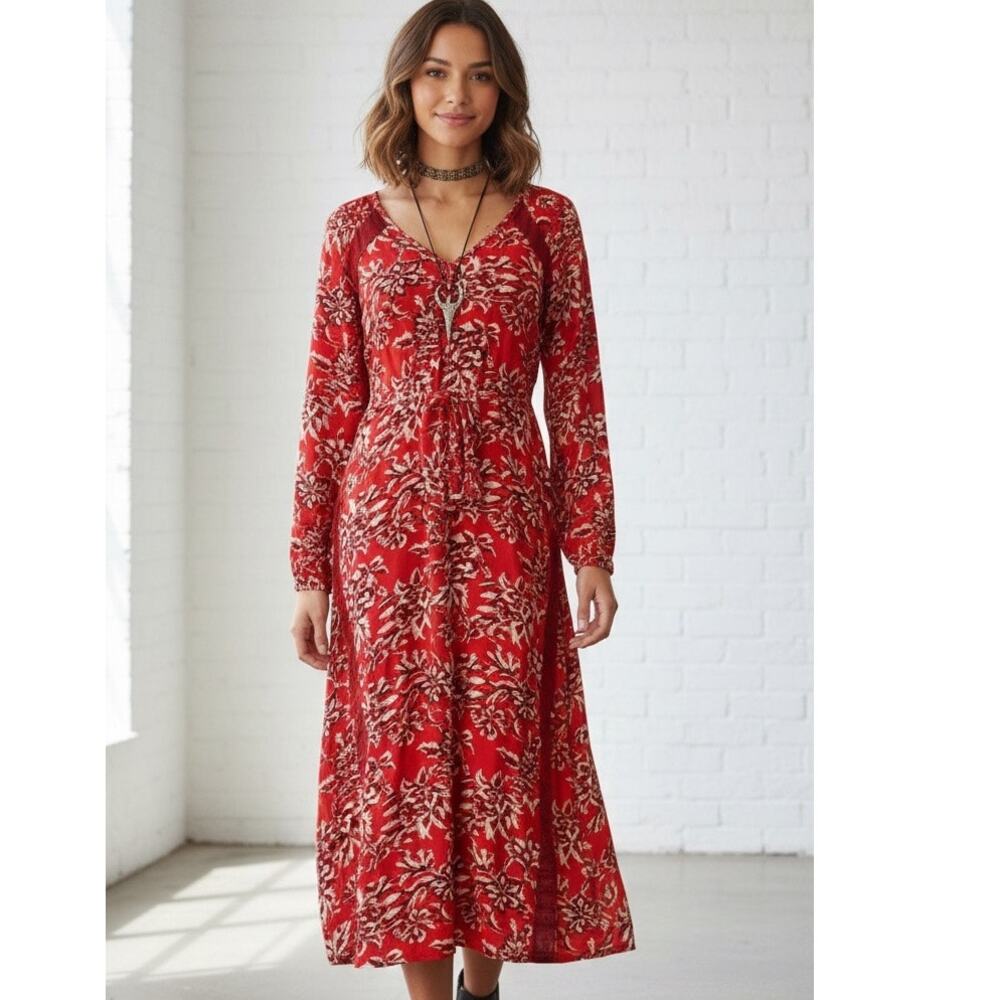 NWOT Knox Rose exotic floral midi dress